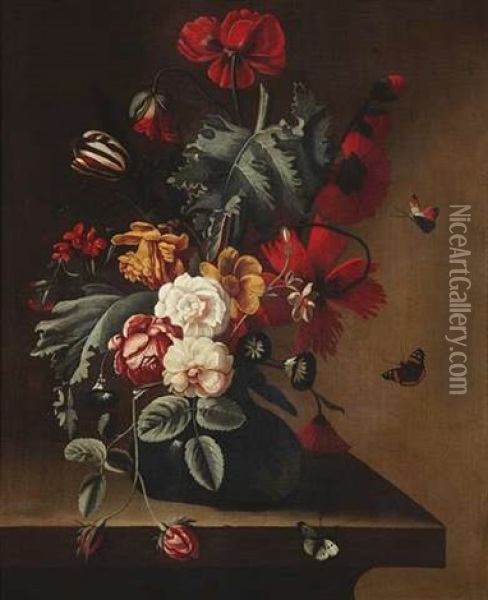 Blumenstilleben Oil Painting - Cornelis Verelst