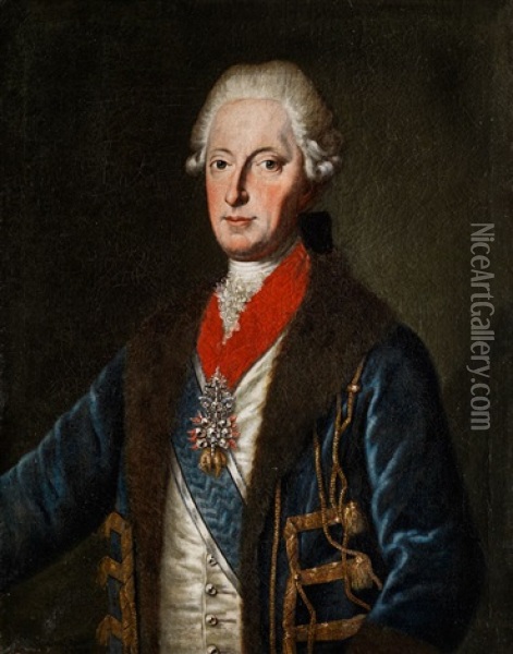 Portrait Des Bayerischen Kurfursten Maximilian Iii. Joseph Oil Painting - Joseph Fischer