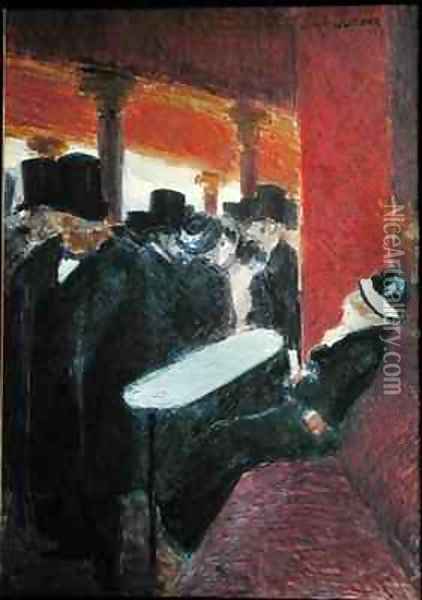 At the Folies Bergeres Oil Painting - Jean-Louis Forain