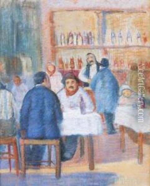 En La Taberna Oil Painting - Valentin Thibon de Libian