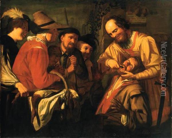 The Tooth Extractor Oil Painting - Gerrit Van Honthorst