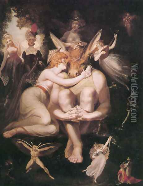 Titania and Oberon Oil Painting - Johann Henry Fuseli