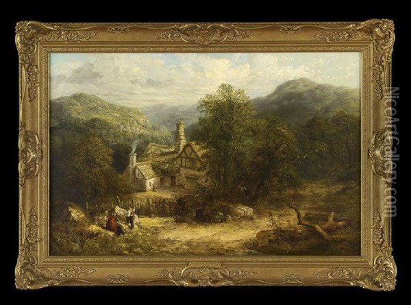 The Vale Of Llangollen Oil Painting - Samuel Henry Baker