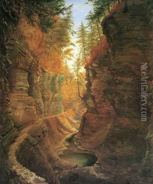 Watkins Glen Oil Painting - James Hope