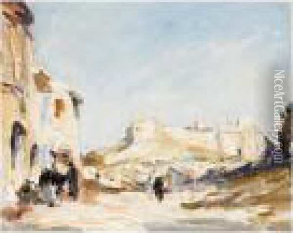 Town Landscape Oil Painting - Hercules Brabazon Brabazon