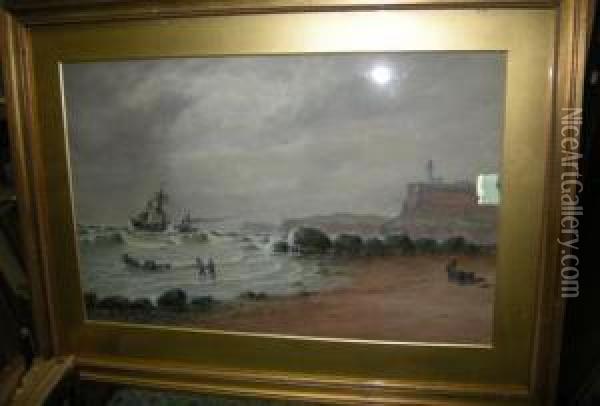 After The Storm - Tyneside Oil Painting - John Francis Branegan