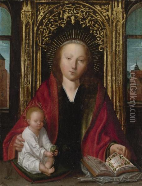 Madonna And Child Oil Painting - Quinten Metsys