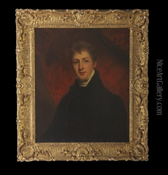 Portrait Of A Gentleman Identified In The Dillon Collection As Hon. James William Dillon (1792-1812), Son Of Charles Dillon, The 12th Viscount Oil Painting - Sir John Hoppner