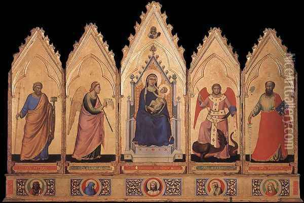 Polyptych 1330-35 Oil Painting - Giotto Di Bondone