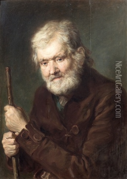Portrait D'homme Oil Painting - Johann Georg Josef Edlinger