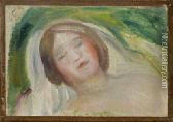 Jeune Fille Allongee Oil Painting - Pierre Auguste Renoir
