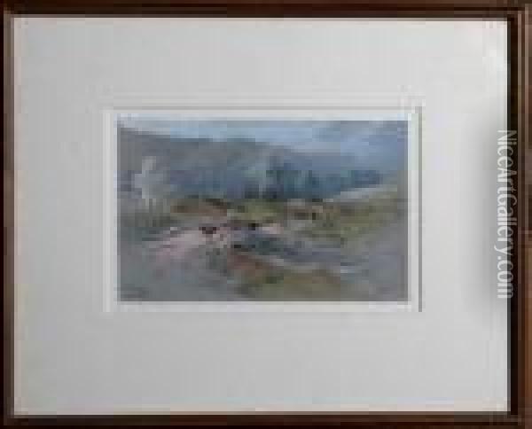 Dalmally, Argyleshire Oil Painting - Thomas Miles Richardson