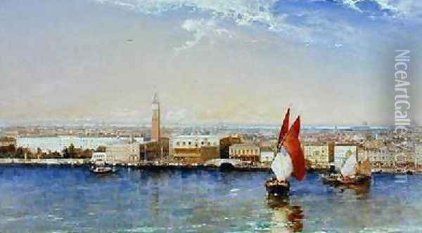 The Bacino Venice 1897 Oil Painting - Arthur Joseph Meadows