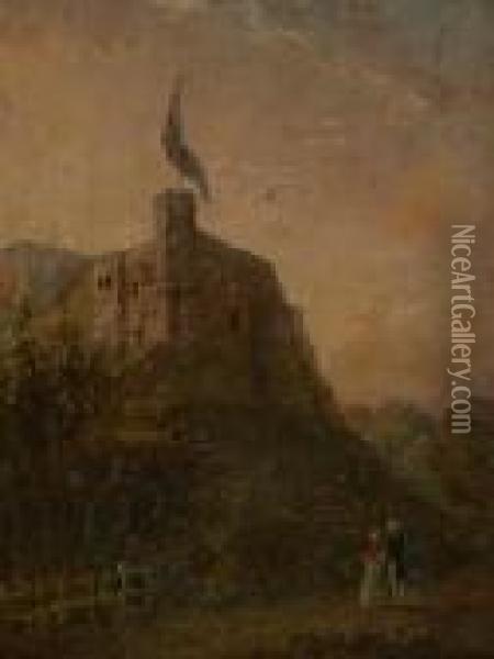 Queen Mary's Tower Carlisle Castle Oil Painting - Samuel Bough
