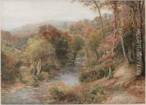 Ludlow, Shropshire Oil Painting - Ebenezer Wake Cook