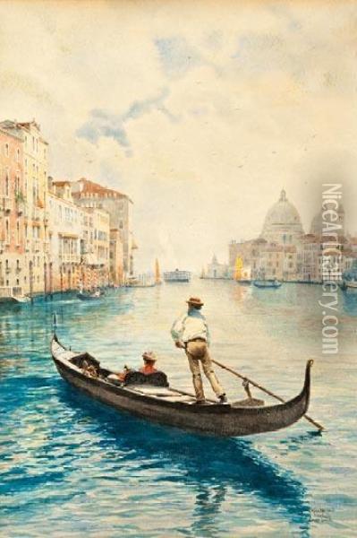 Velence - Canale Grande Oil Painting - Jeno, Eugene Koszkol