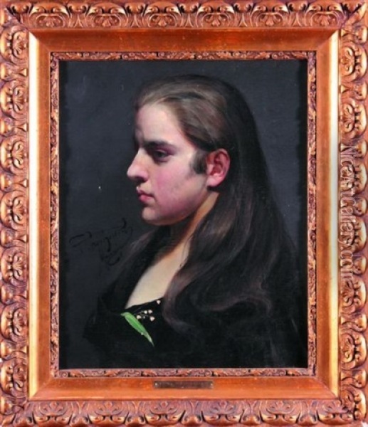 Portret Kobiety Oil Painting - Stanislav Grocholski