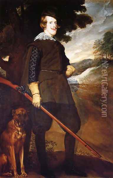 Philip IV as a Hunter Oil Painting - Diego Rodriguez de Silva y Velazquez