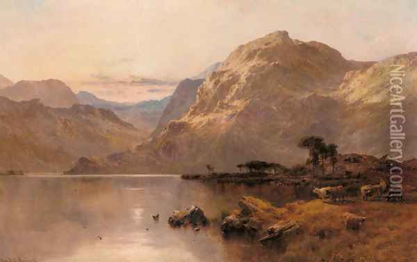 Crafnat, North Wales Oil Painting - Alfred de Breanski