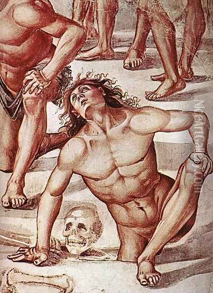Resurrection of the Flesh (detail) 3 Oil Painting - Luca Signorelli