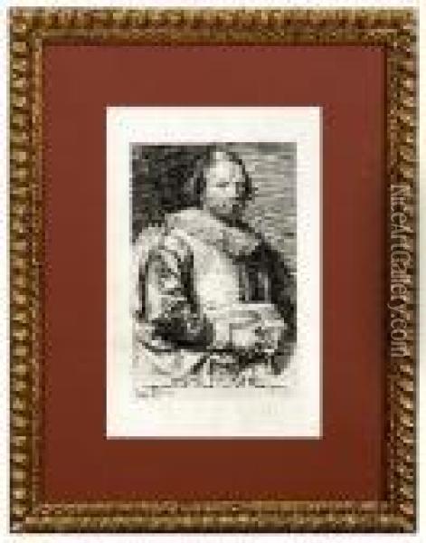 Retrato Del Escultor Ioannes Van Mildert Oil Painting - Lucasemil I Vorsterman