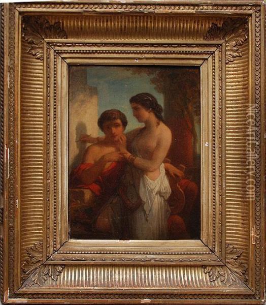 Classical Figures Oil Painting - Nicaise de Keyser