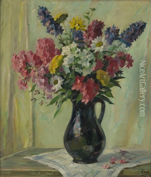 Floral Still Life Oil Painting - Emil Rudolf Weiss