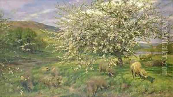 An Orchard in Wales Oil Painting - Henry William Banks Davis