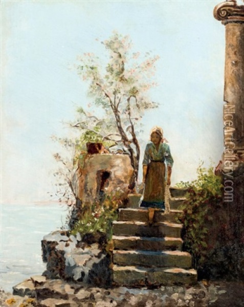 Abazzia Oil Painting - Leontine (Lea) von Littrow