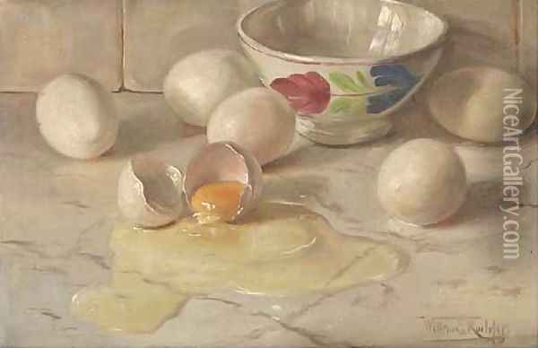 Still life with eggs Oil Painting - Willem Roelofs