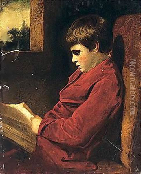 The Studious Boy Oil Painting - Sir Joshua Reynolds