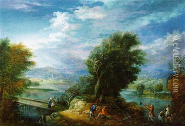 Die Sturmboe Oil Painting - Johannes Jakob Hartmann
