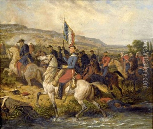 Alma 20 Septembre 1854 Oil Painting - Hippolyte Bellange