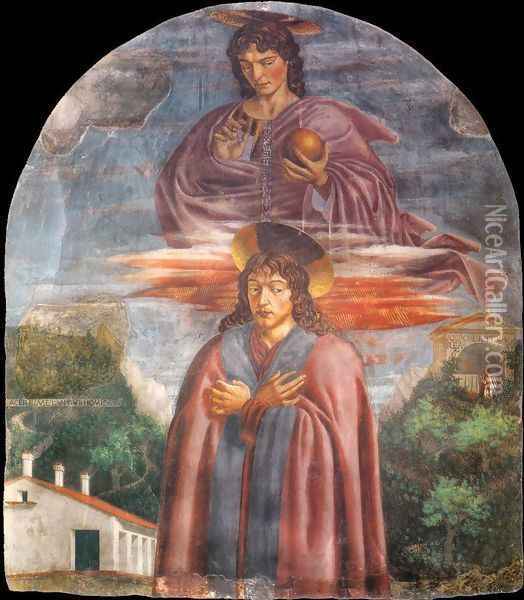 St Julian And The Redeemer Oil Painting - Andrea Del Castagno
