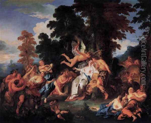Bacchus and Ariadne Oil Painting - Jean Francois de Troy