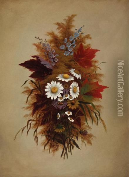 Autumn Bouquet Oil Painting - James Hope