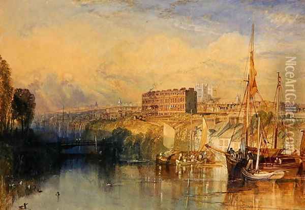 Exeter, c.1827 Oil Painting - Joseph Mallord William Turner