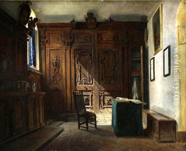 Interieur Eines Ankleidezimmers Oil Painting - Heinrich Heger