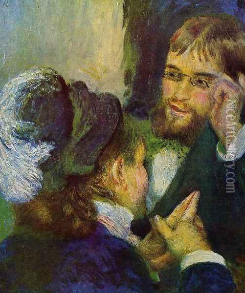 Conversation Oil Painting - Pierre Auguste Renoir