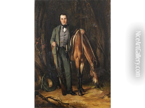 Portrait Of George Hay, Earl Of Gifford (1822-1862) Oil Painting - Sir Francis Grant