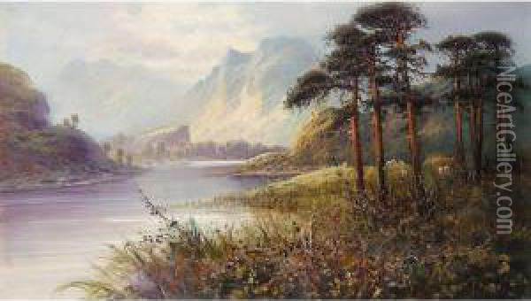 Highland Views Oil Painting - Frank Hider