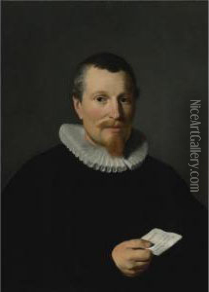 Portrait Of Jan Bruyn Oil Painting - Thomas De Keyser