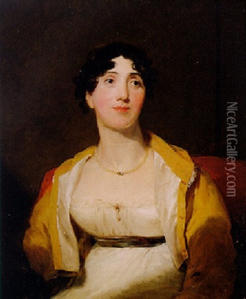 Portrait Of Mrs. Joseph May, Junior Oil Painting - Thomas Lawrence