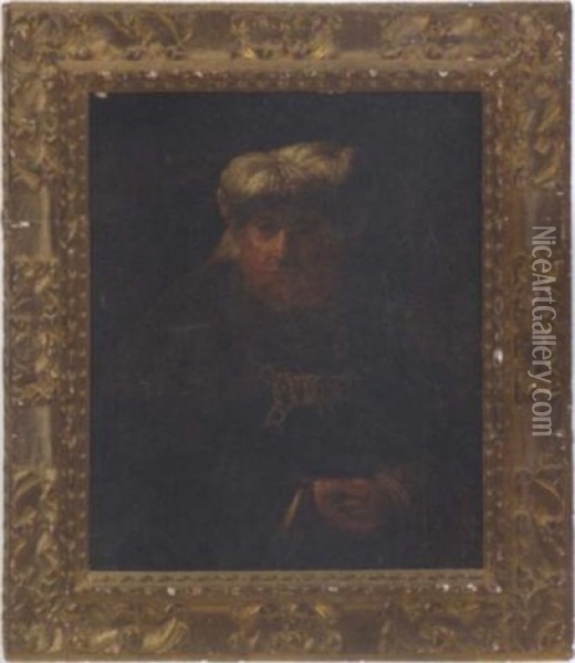 King Uzziah Stricken With Leprosy Oil Painting -  Rembrandt van Rijn