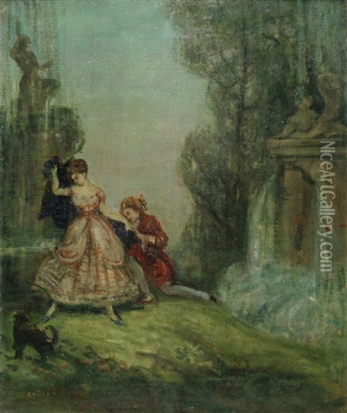 The Proposal Oil Painting - Charles Conder