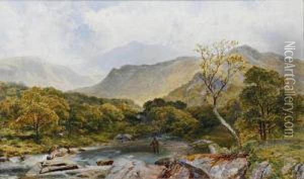 Welsh Valley Oil Painting - James Peel