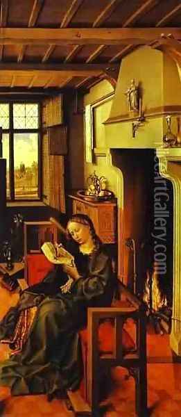 St Barbara 1438 Oil Painting - Robert Campin