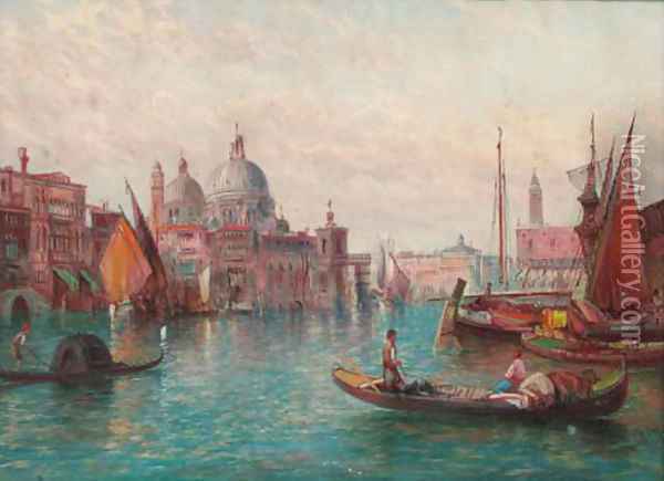 The Grand Canal, Venice 5 Oil Painting - Alfred Pollentine