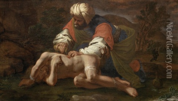 The Good Samaritan Oil Painting - Mario Balassi