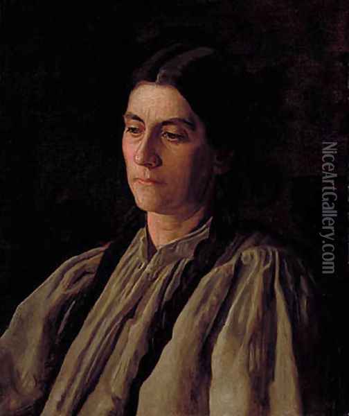 Mother (or Annie Williams Gandy) Oil Painting - Thomas Cowperthwait Eakins